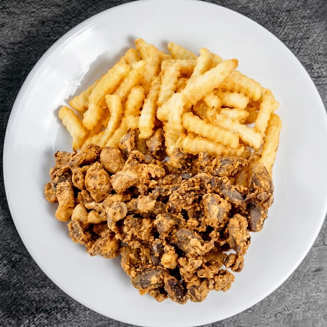 Chicken Gizzard Dinner.