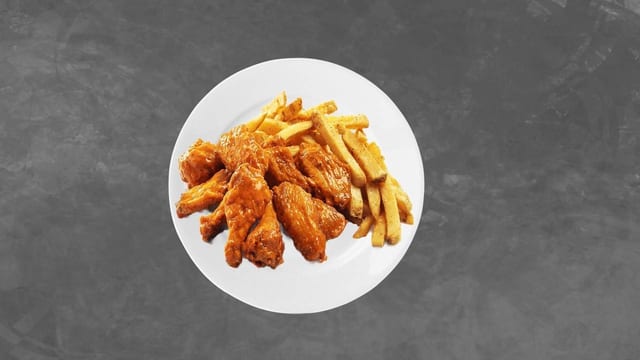 Flavored Wings Dinner.